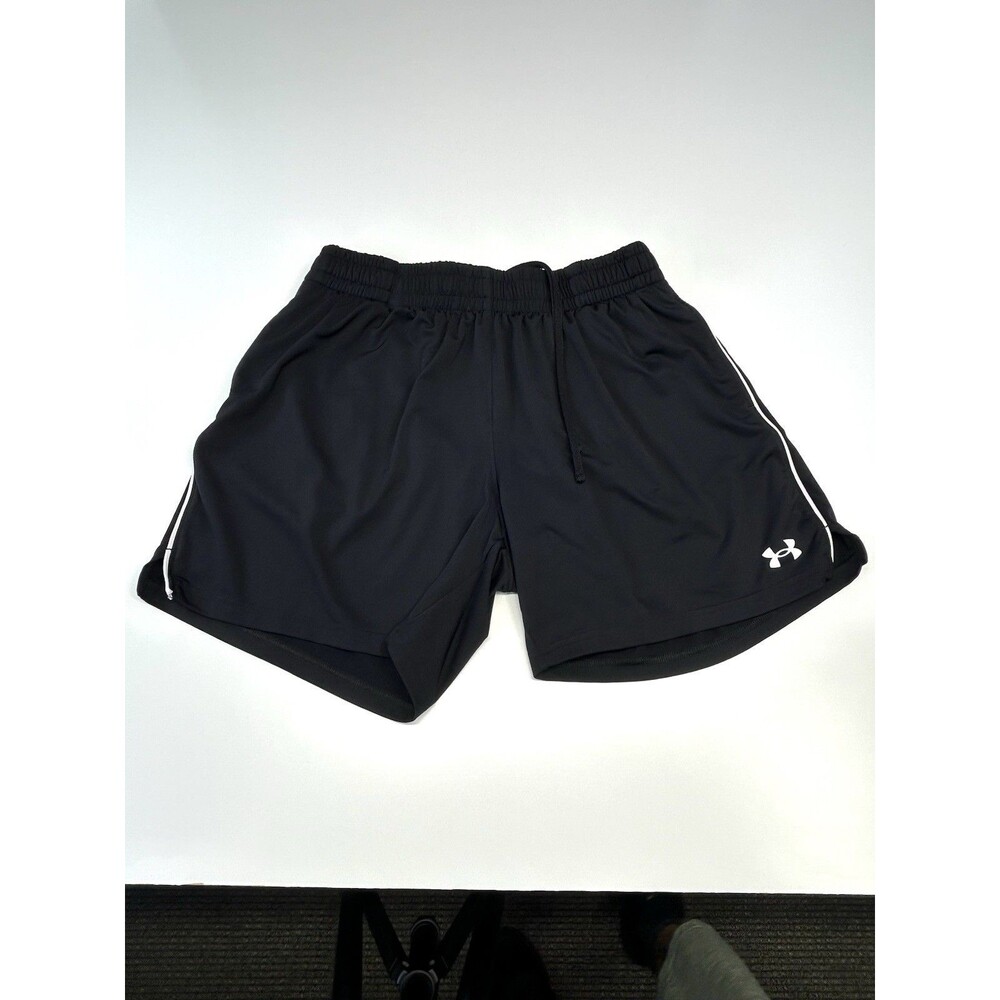 Under Armour Shorts Size Small Medium Black Drawstring Elastic Waist Athletic
